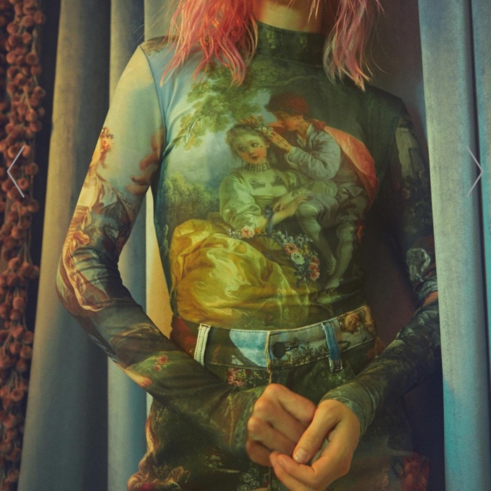 NWOT renaissance mesh top